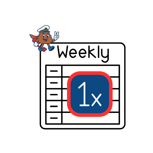 1x Per Week (Billed Monthly)